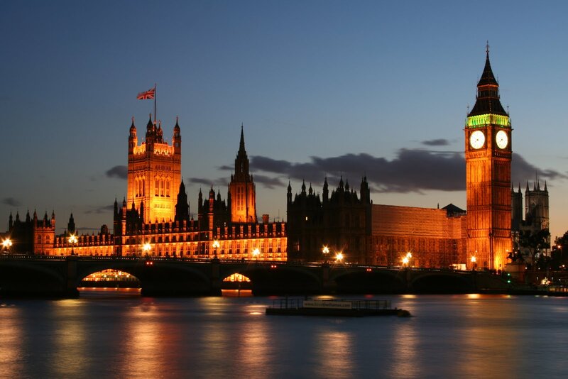 Big Ben and Parliament — Orange