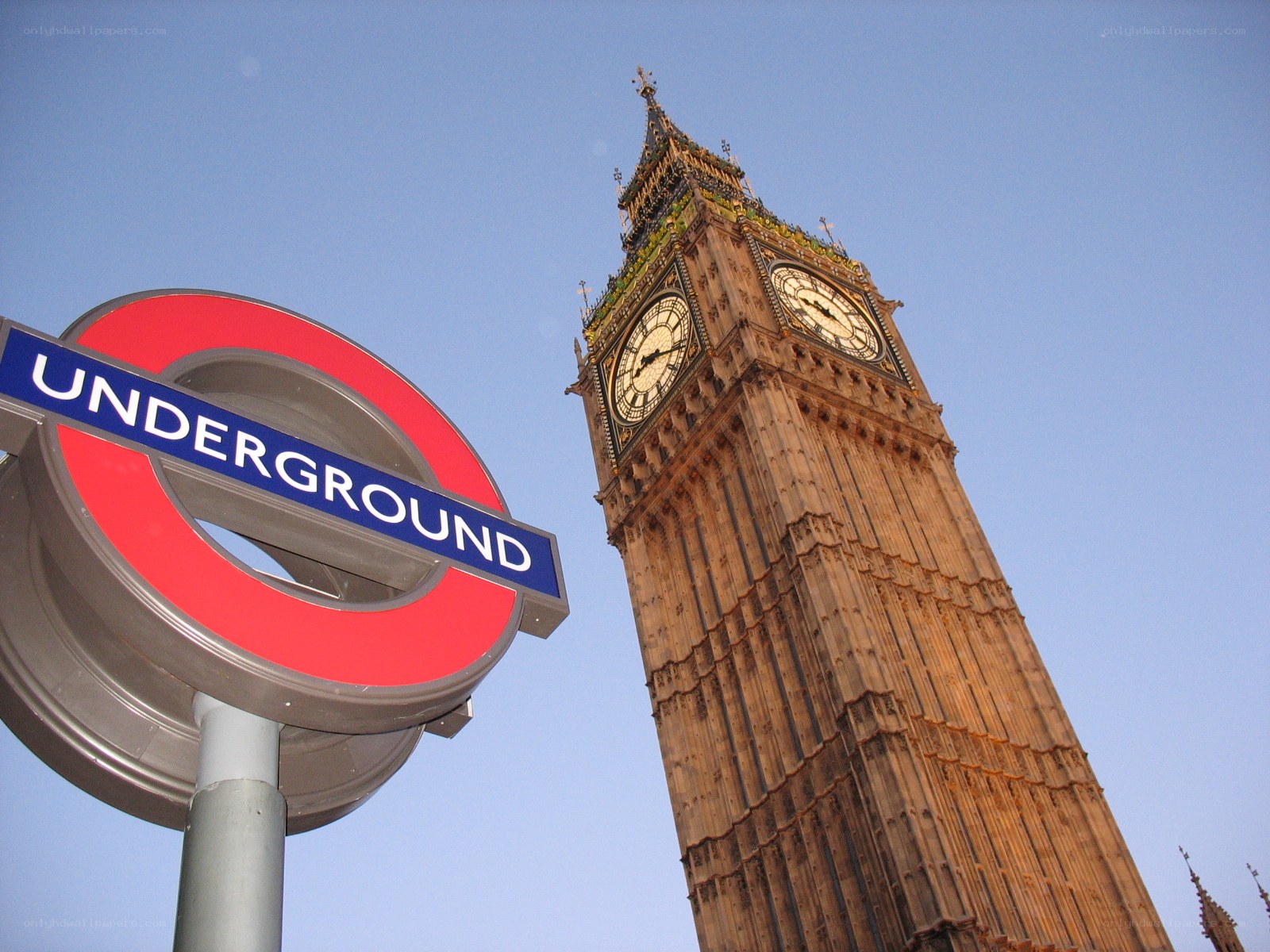 Big Ben and Underground sign