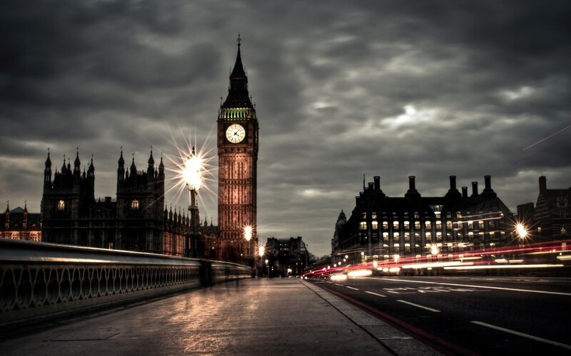 Big Ben and Westminster — Gray
