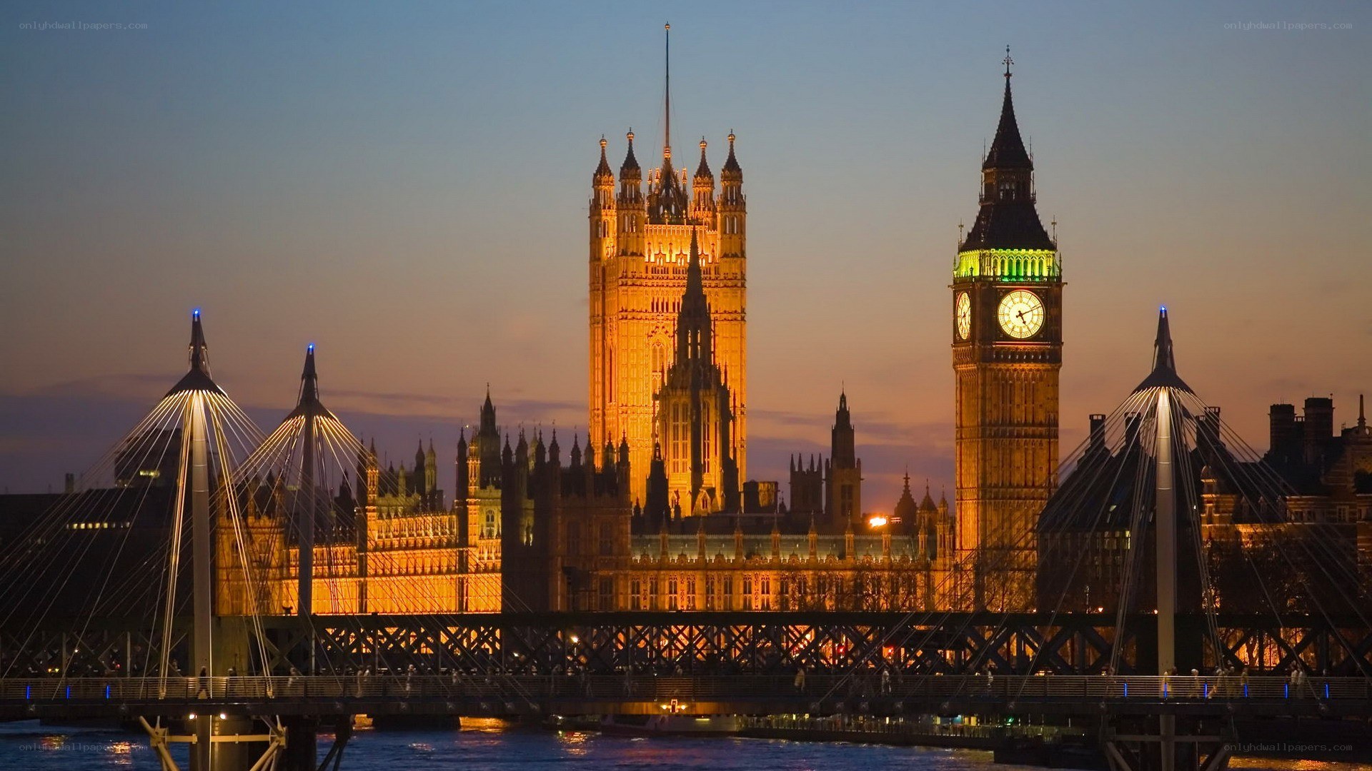 Big Ben at dusk