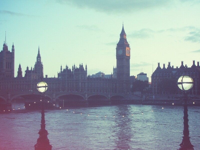 Big Ben at dusk