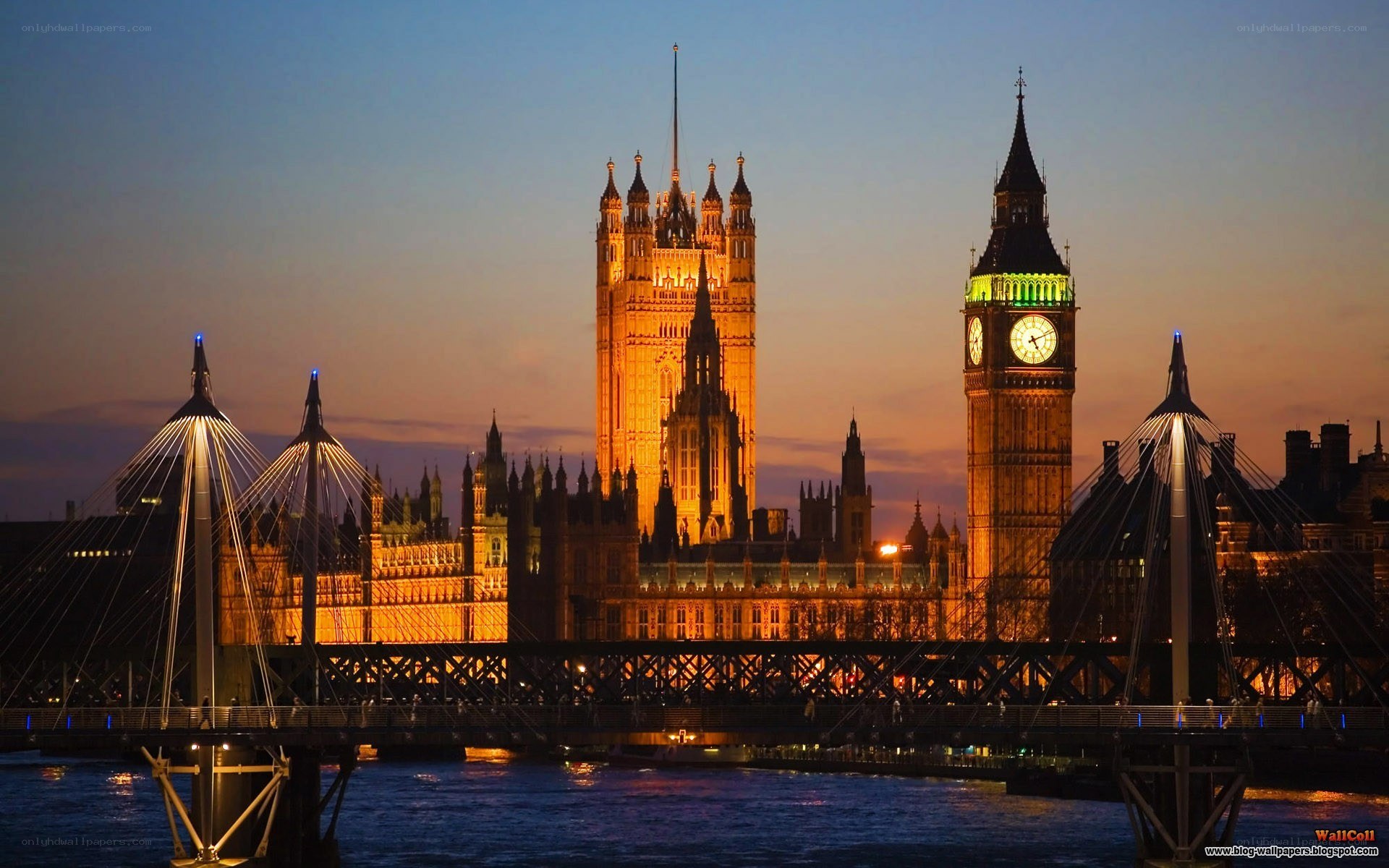 Big Ben at dusk
