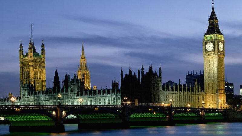 Big Ben at dusk