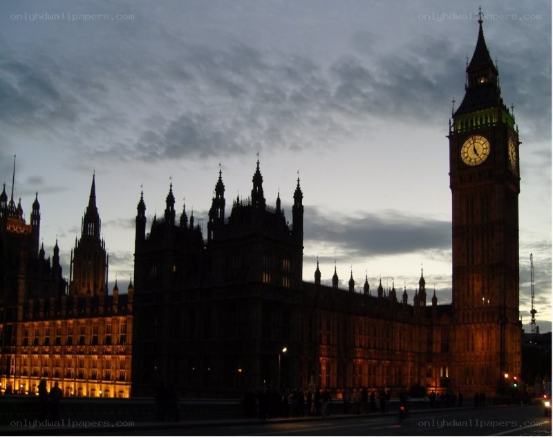 Big Ben at dusk