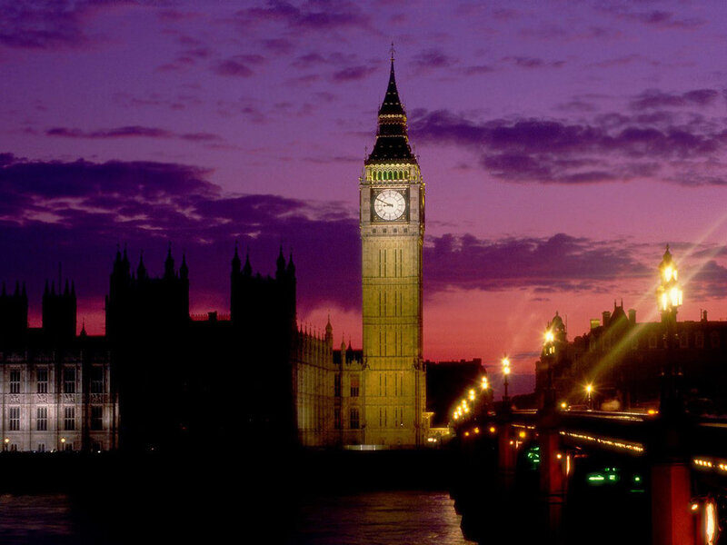 Big Ben at dusk