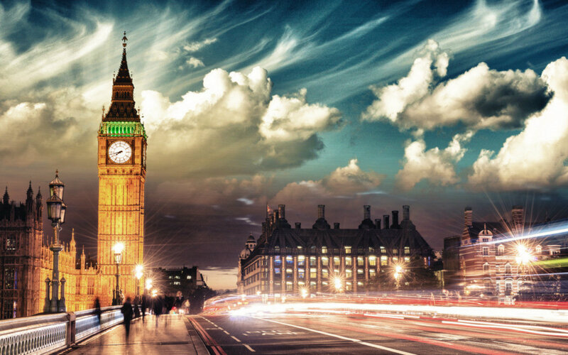 Big Ben at Dusk — Blue, Dramatic, Night, Photograph