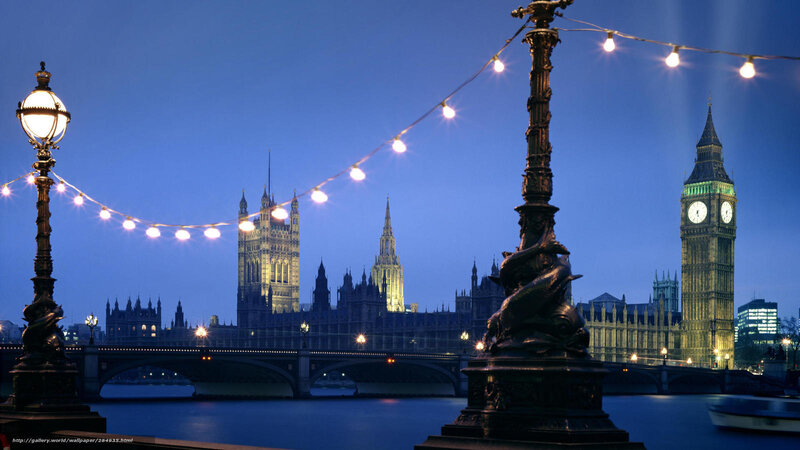 Big Ben at Dusk — Blue, Serene, Night, Photograph