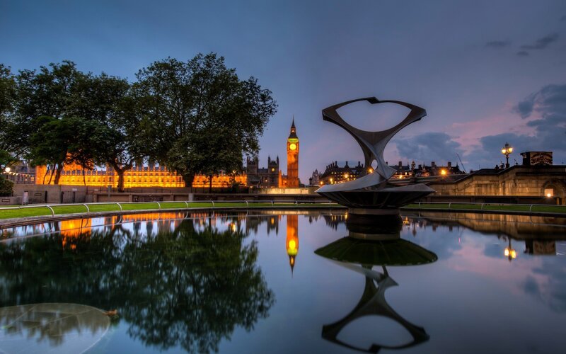 Big Ben at Dusk — Blue, Serene, Sunset