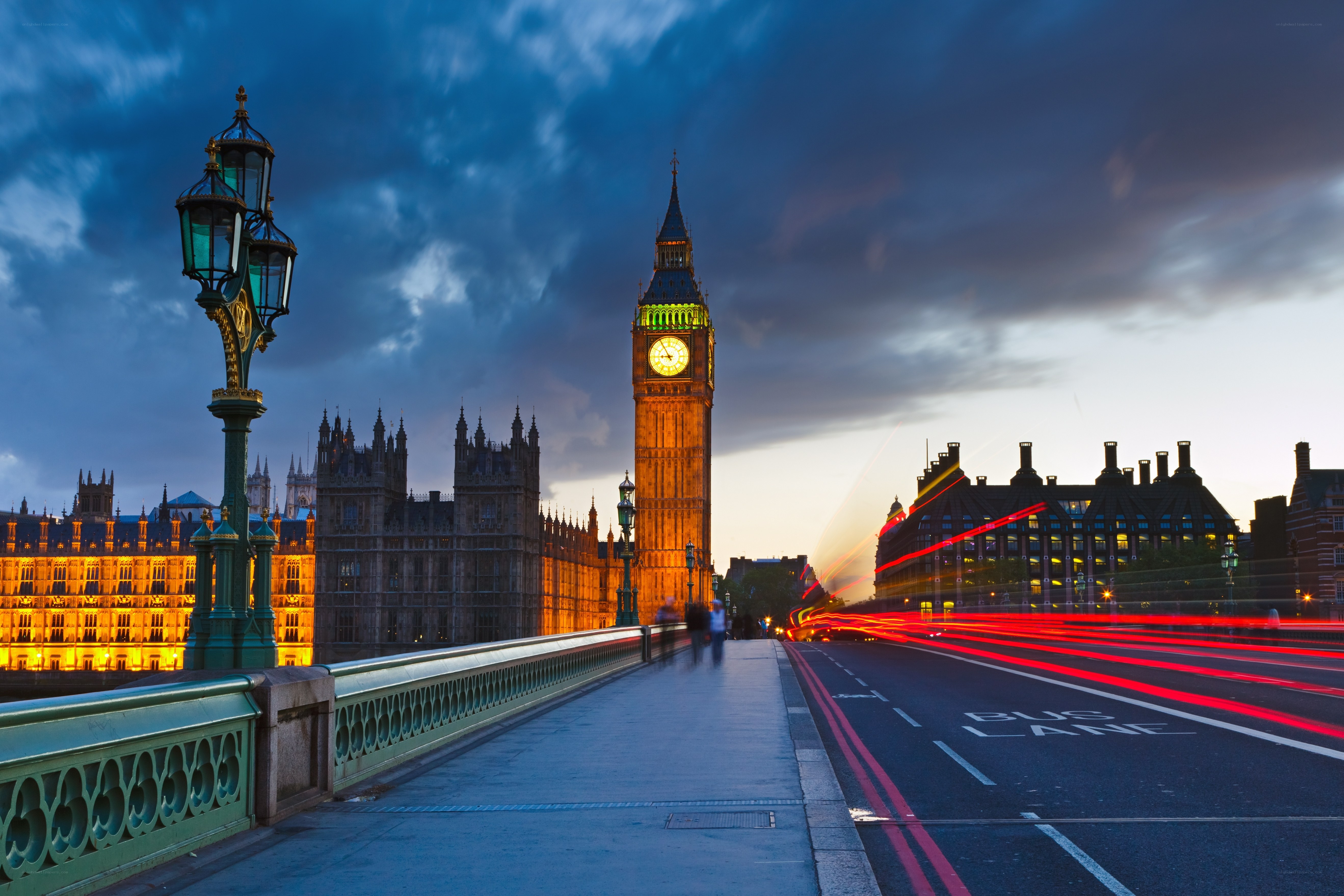 Big Ben at dusk, London