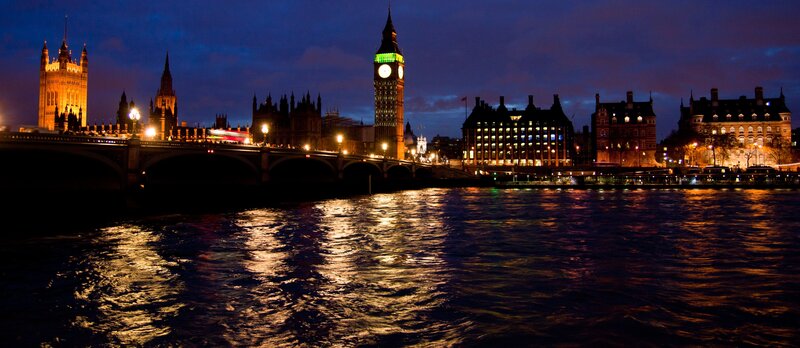Big Ben at Night — Blue, Dramatic