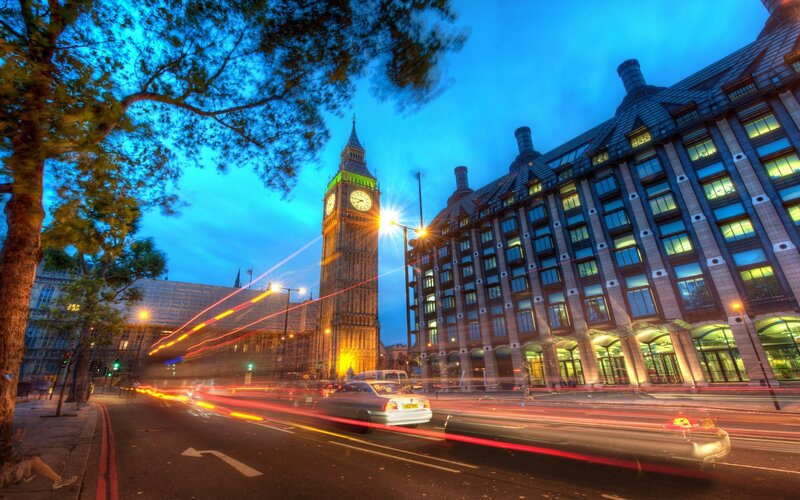 Big Ben at twilight in London