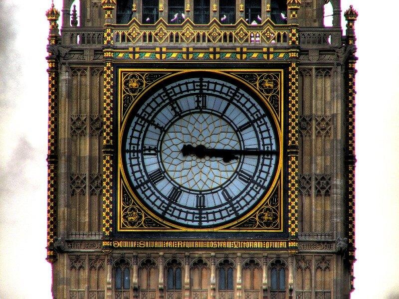 Big Ben Clock Face — Brown
