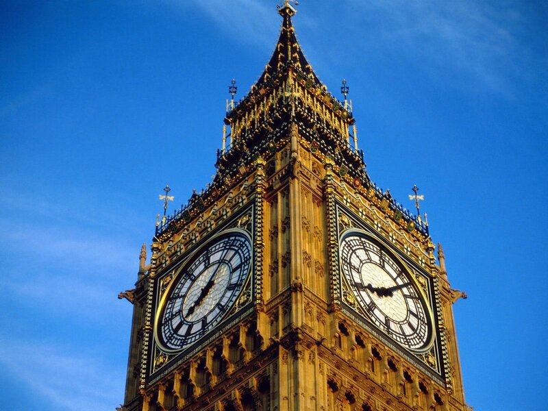 Big Ben Clock Tower — Blue, Dramatic, Afternoon, Photograph