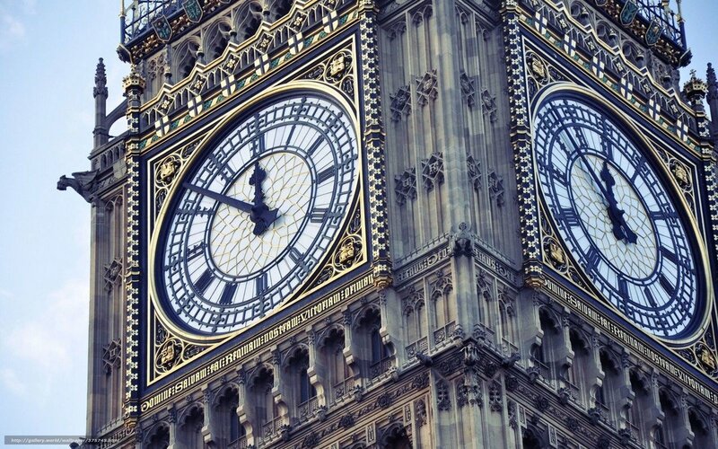 Big Ben Clock Tower — Gray, Dramatic, Afternoon, Photograph, Clock Face, Stone Architecture