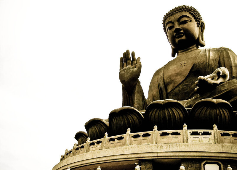 Big Buddha statue in Hong Kong