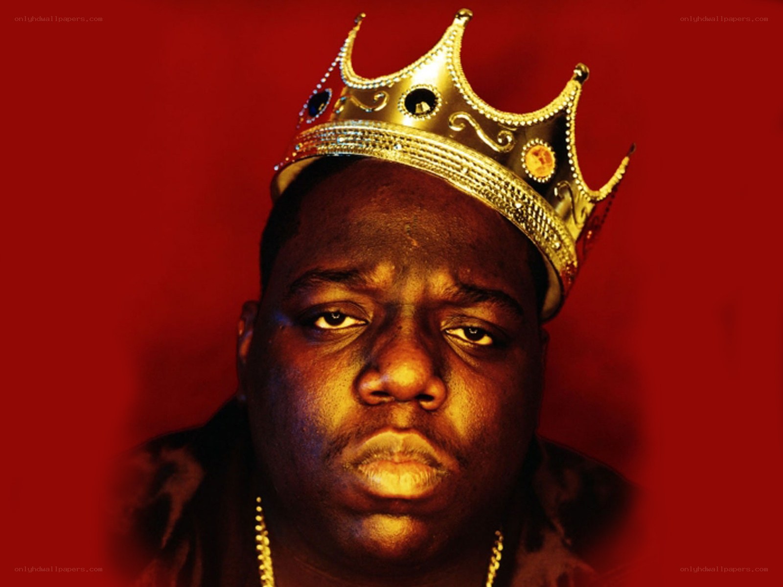 Biggie Smalls with crown