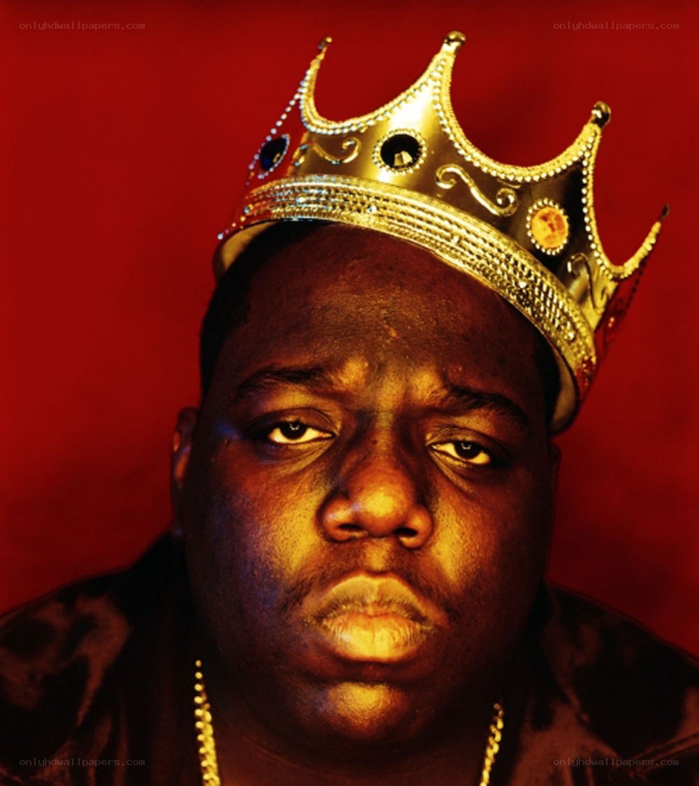 Biggie Smalls with crown
