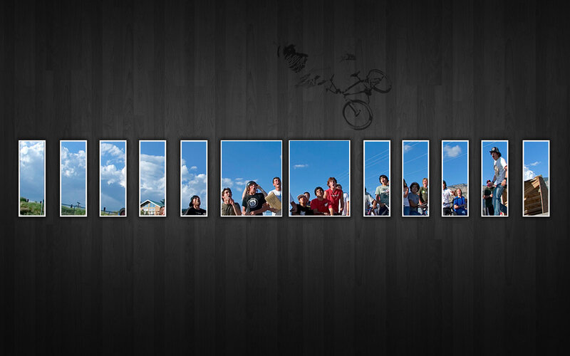 Bike jump photo series