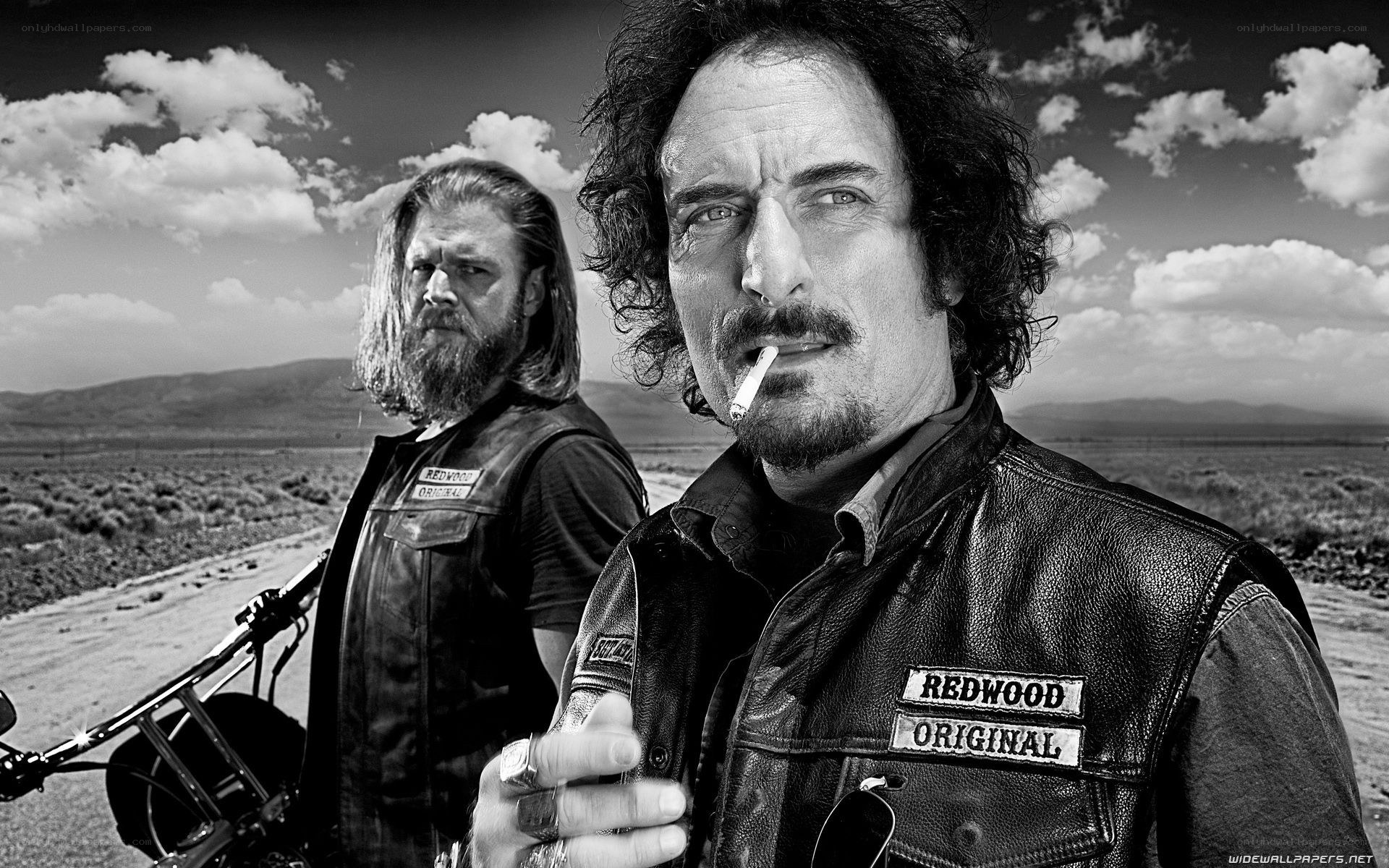 biker gang in desert