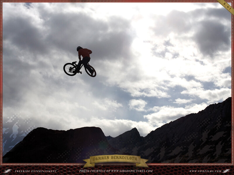 Biker in Mid-air Jump — Gray