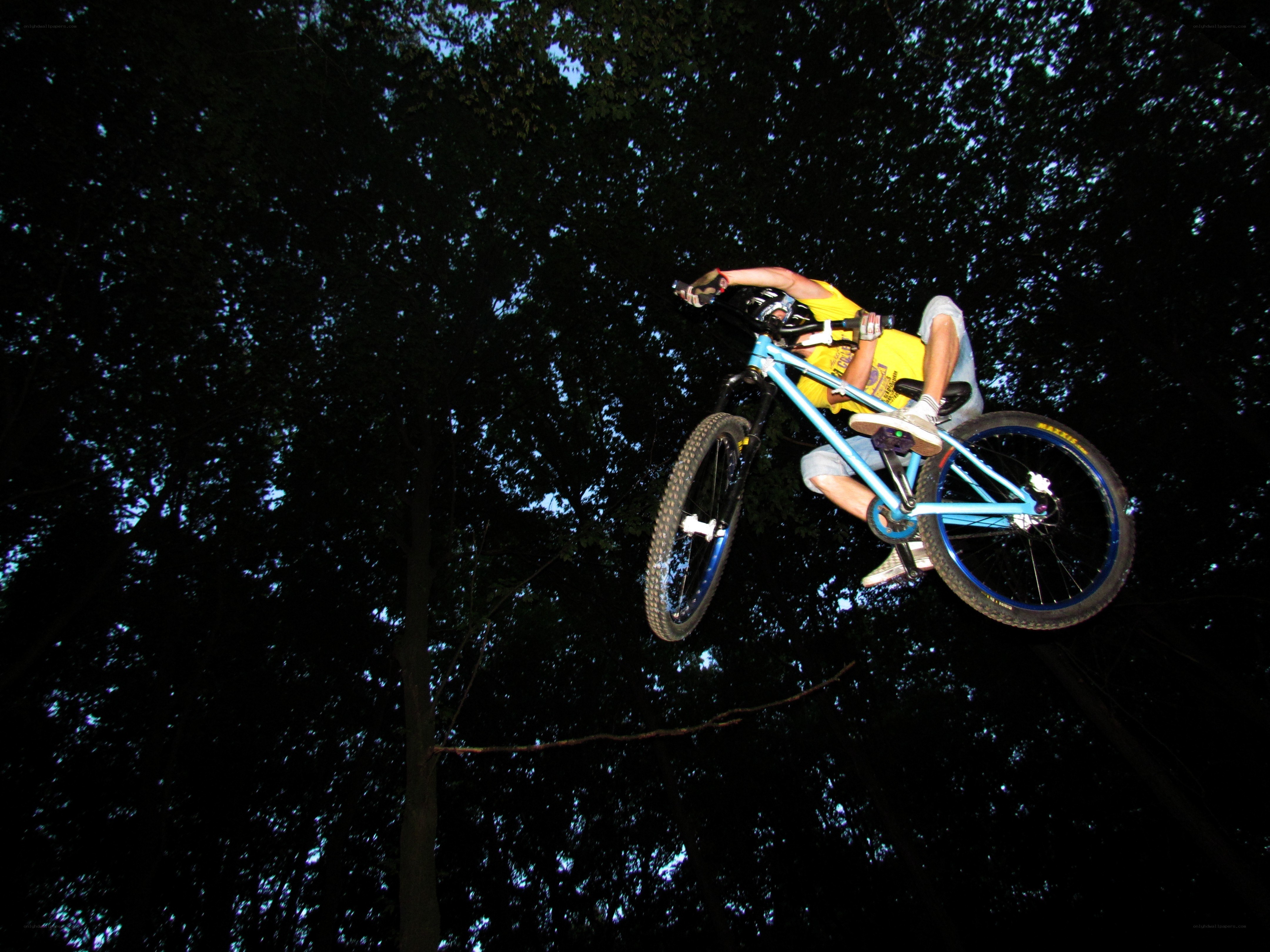 Biker mid-air jump