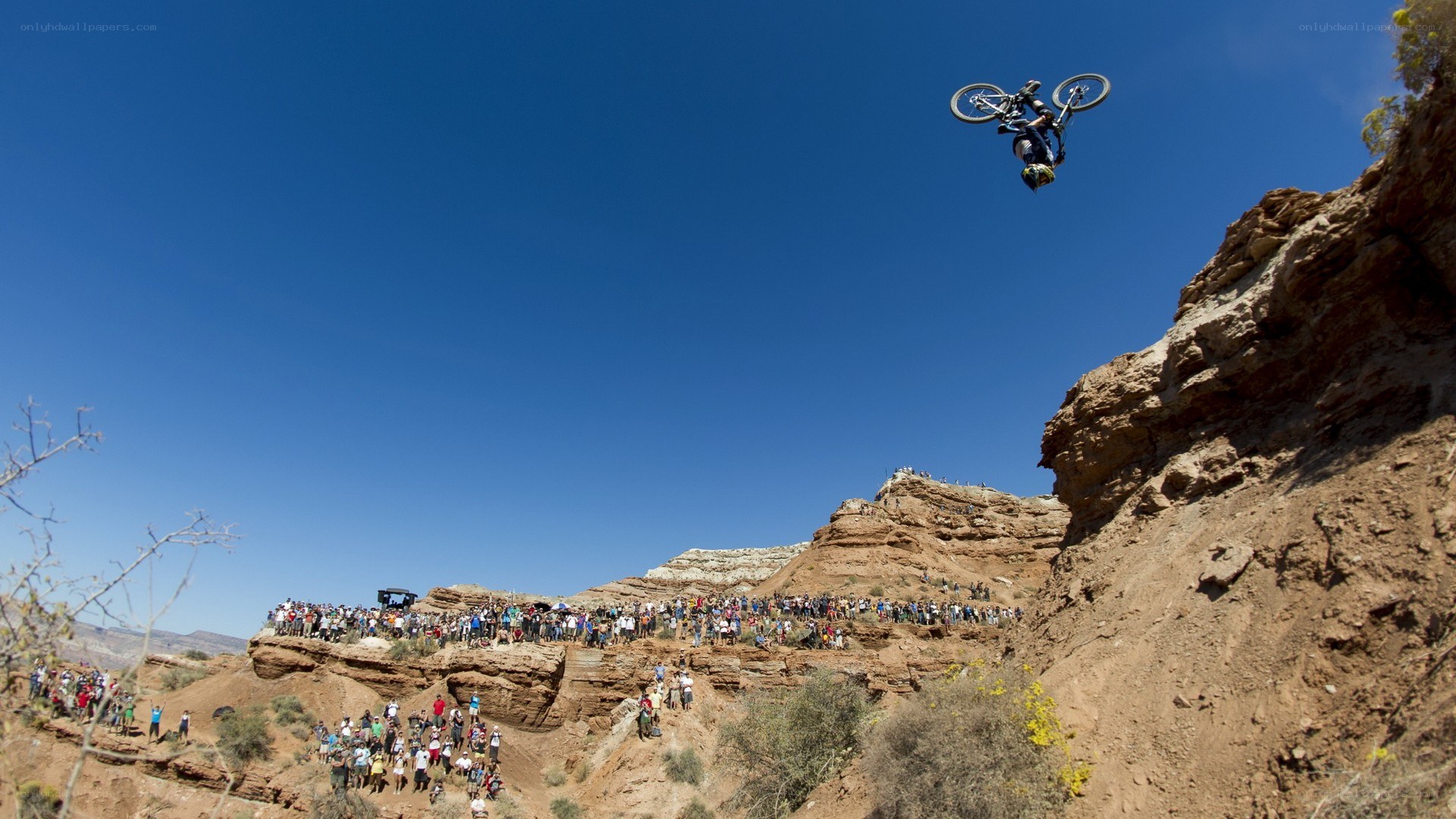Biker mid-air jump