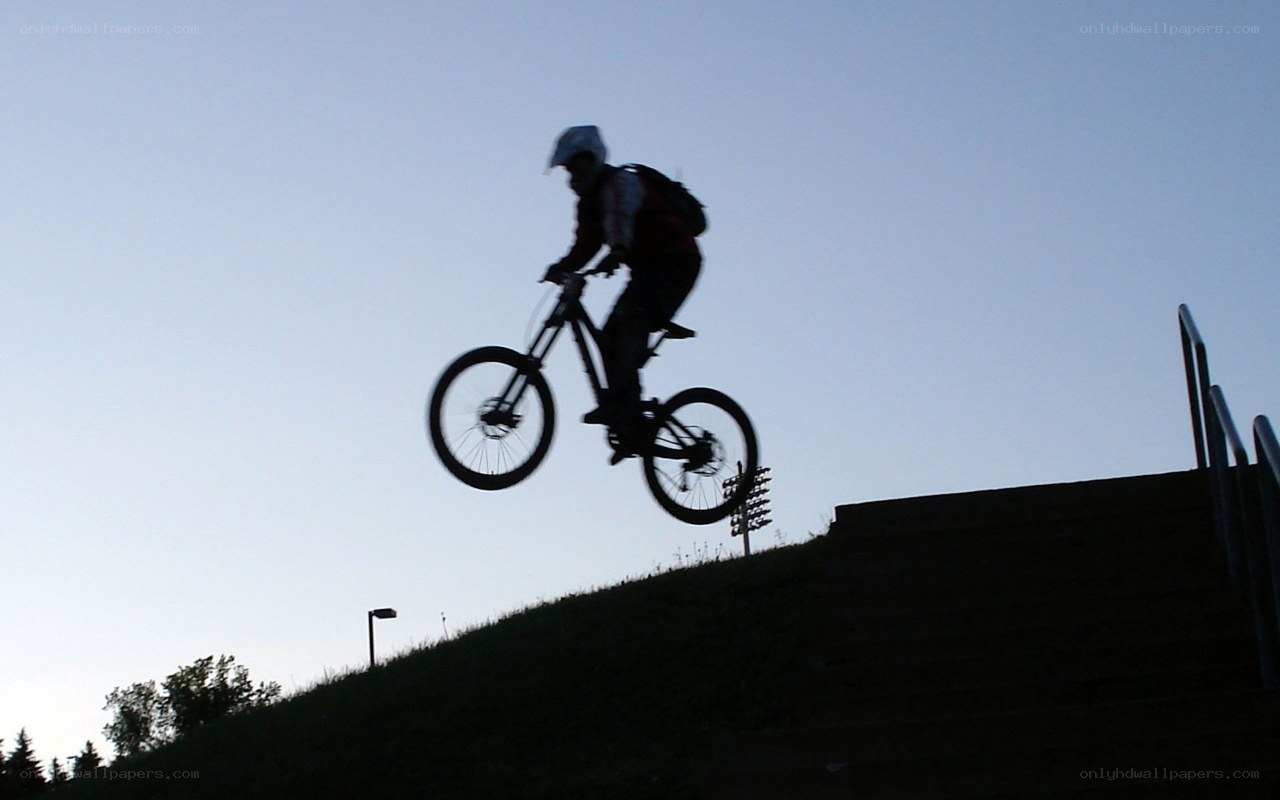 biker mid-air jump