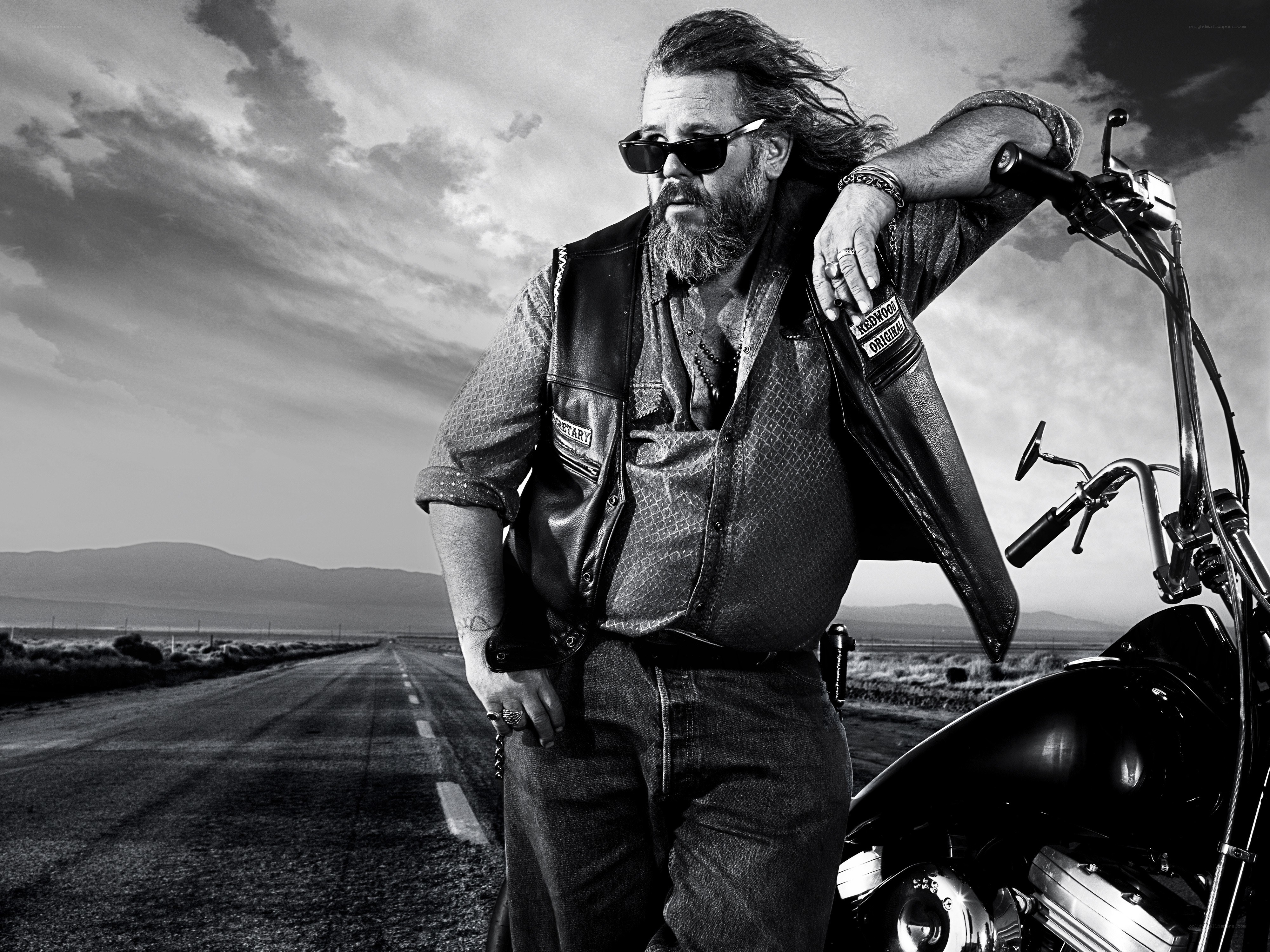 biker on open road