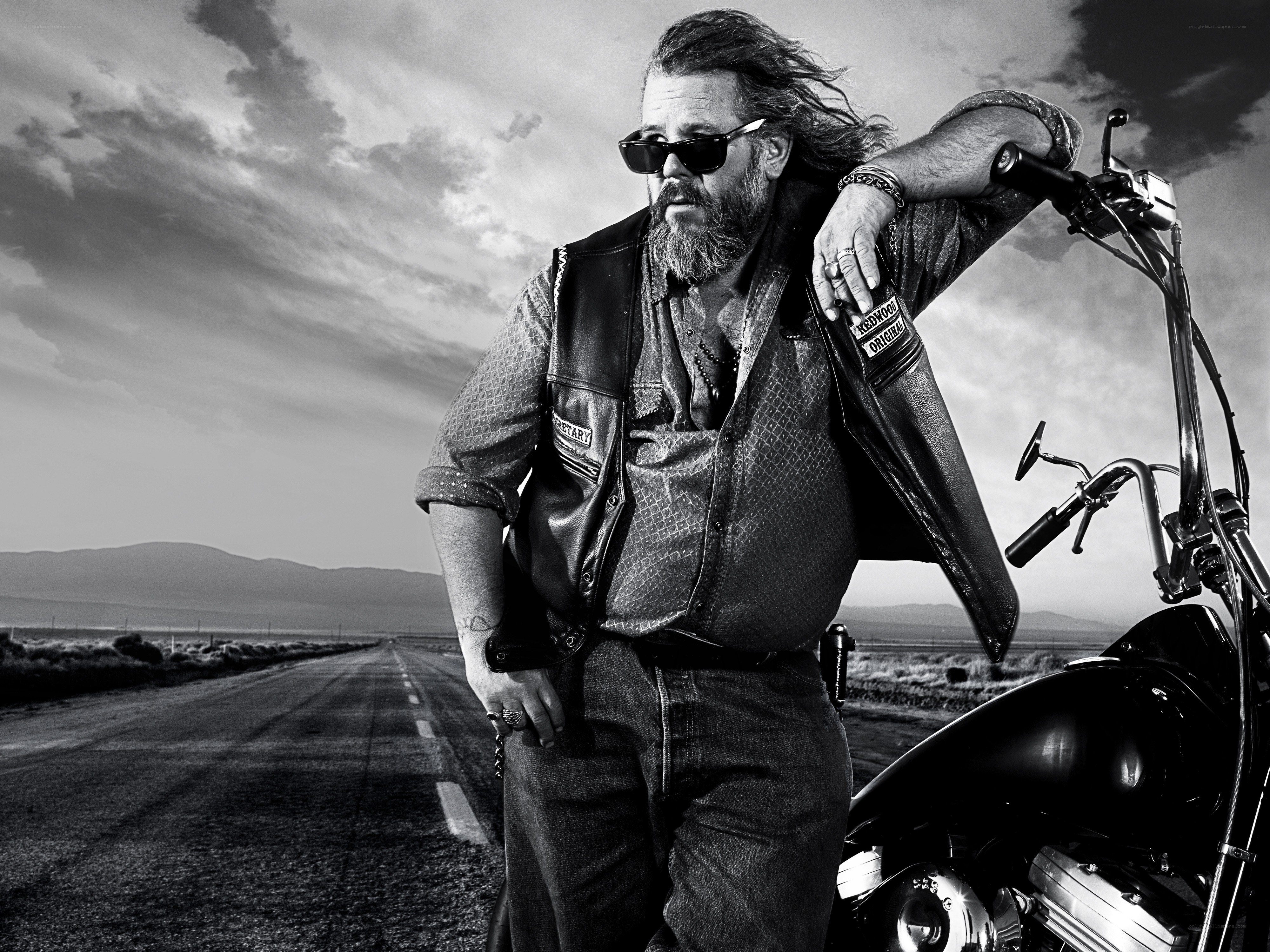 biker on open road