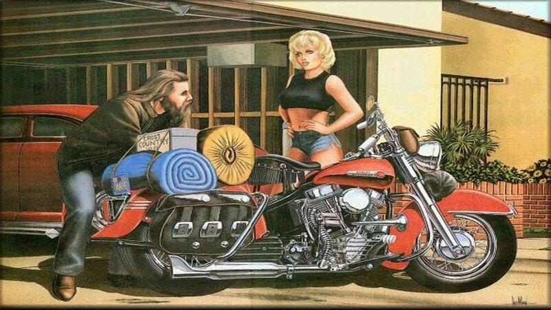 Biker with Woman