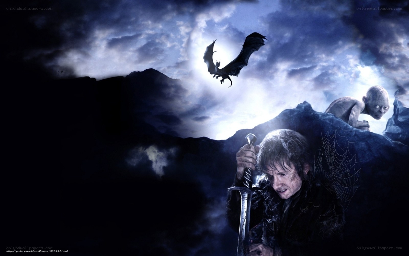 Bilbo Baggins and Smaug