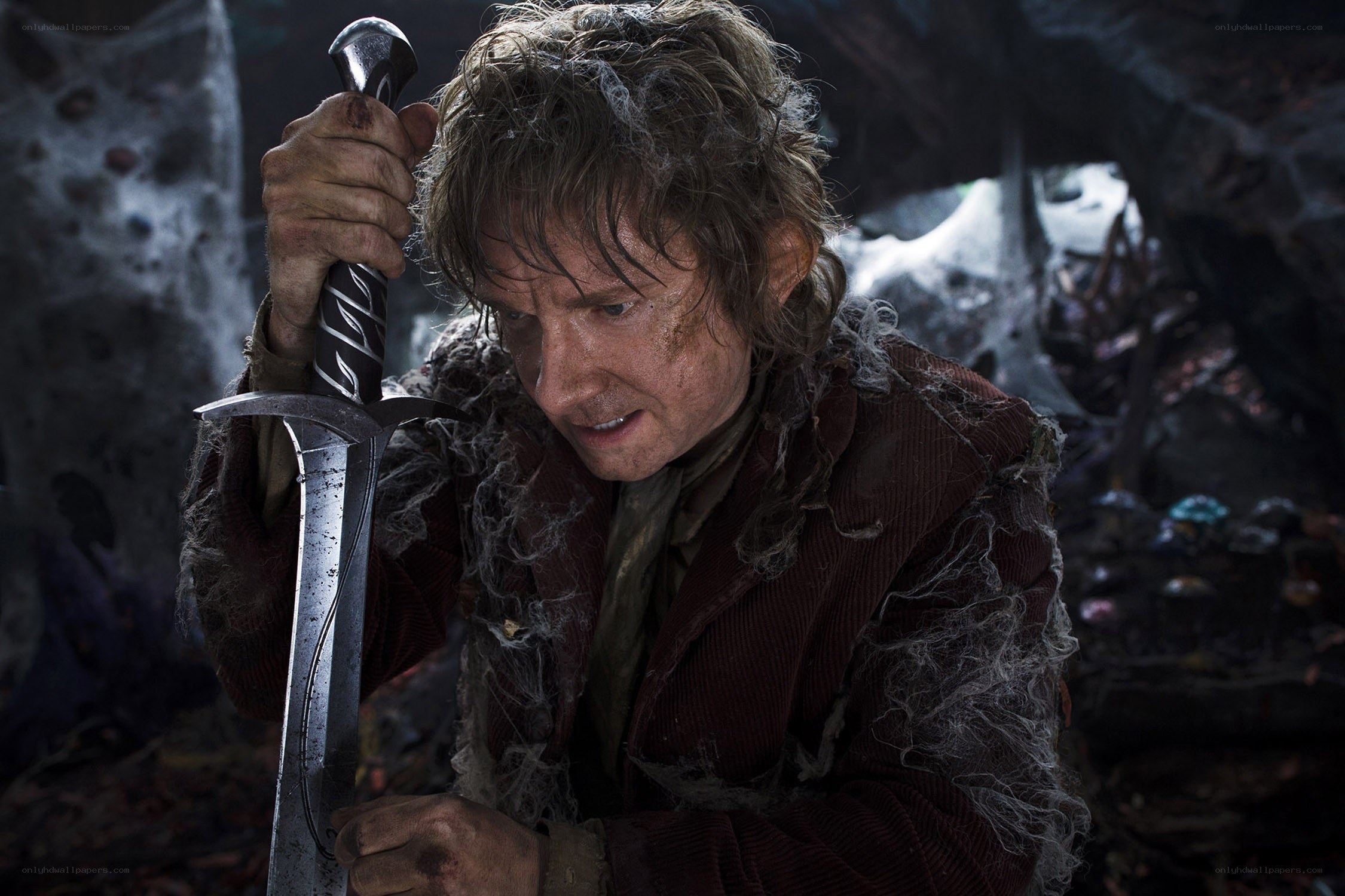 Bilbo Baggins in a cave