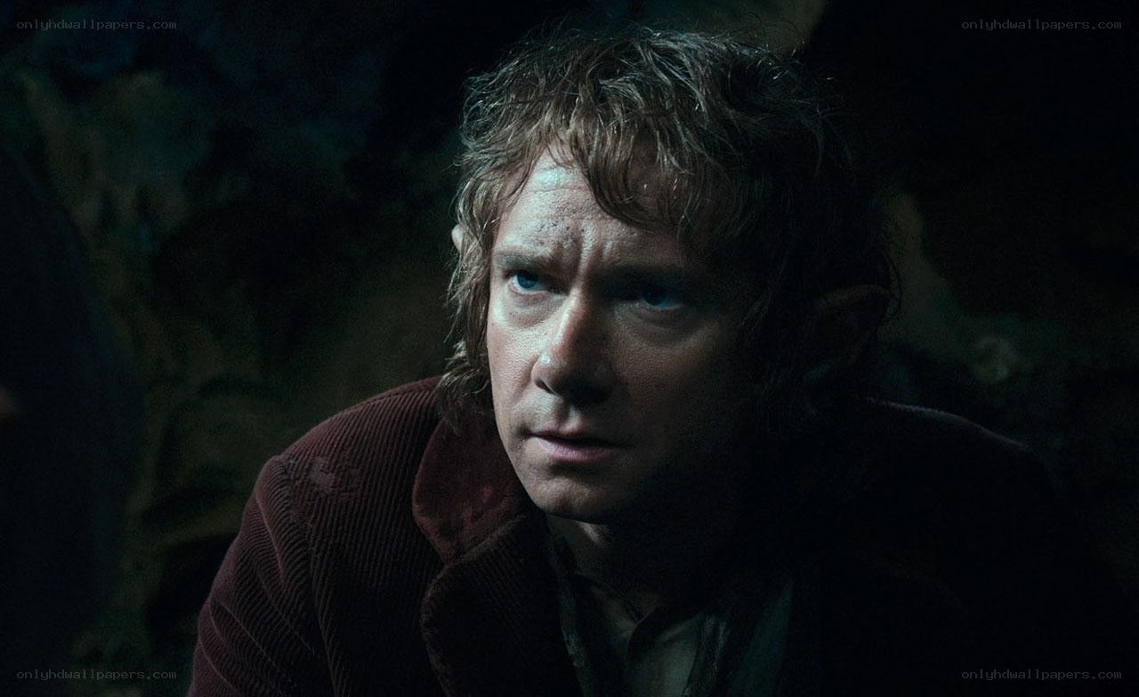 Bilbo Baggins in a dark cave