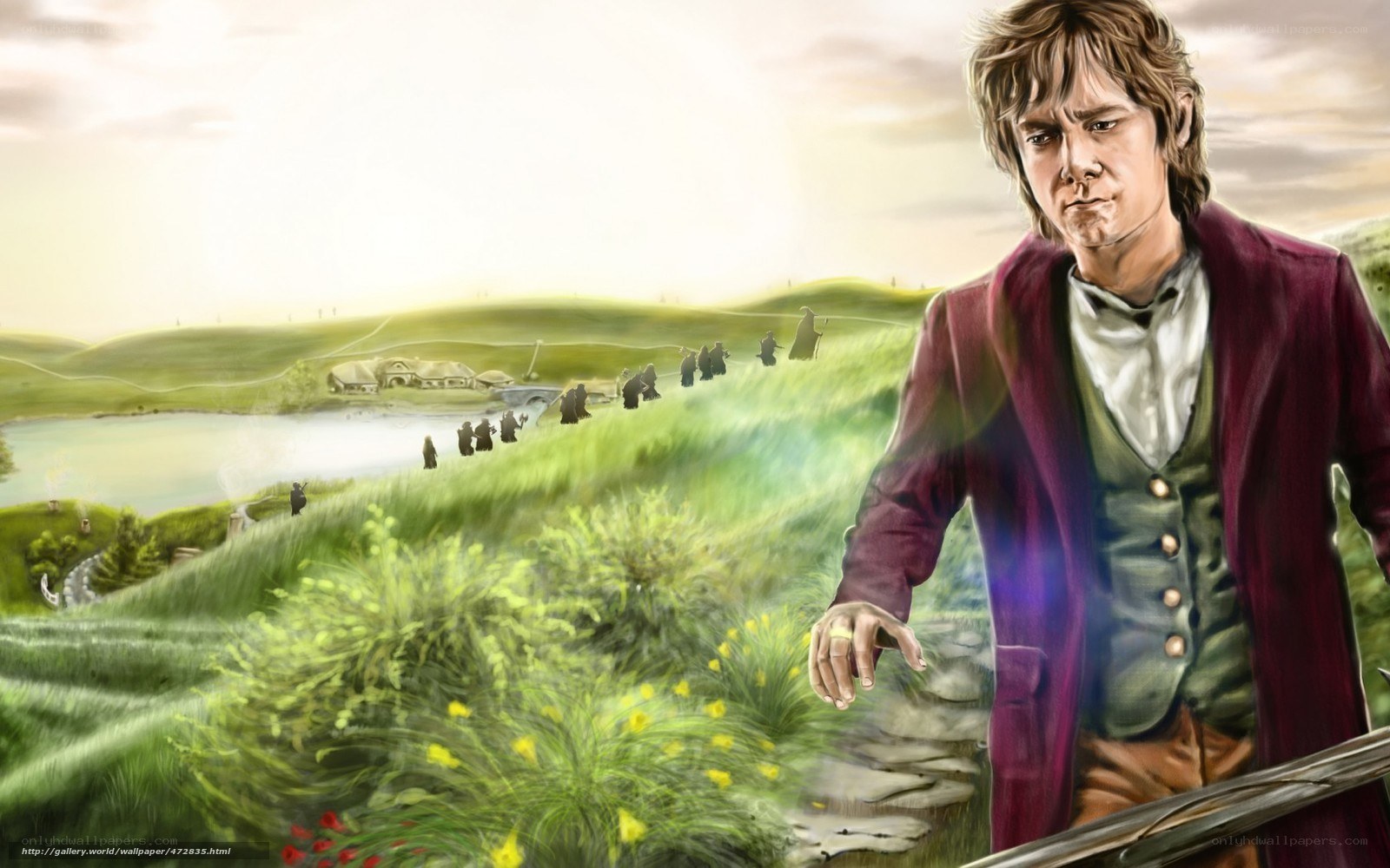 Bilbo Baggins in the Shire