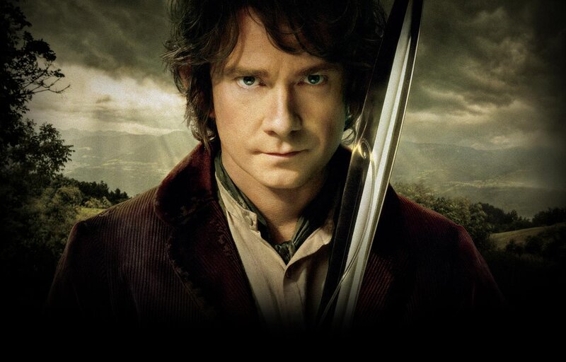 Bilbo Baggins with sword