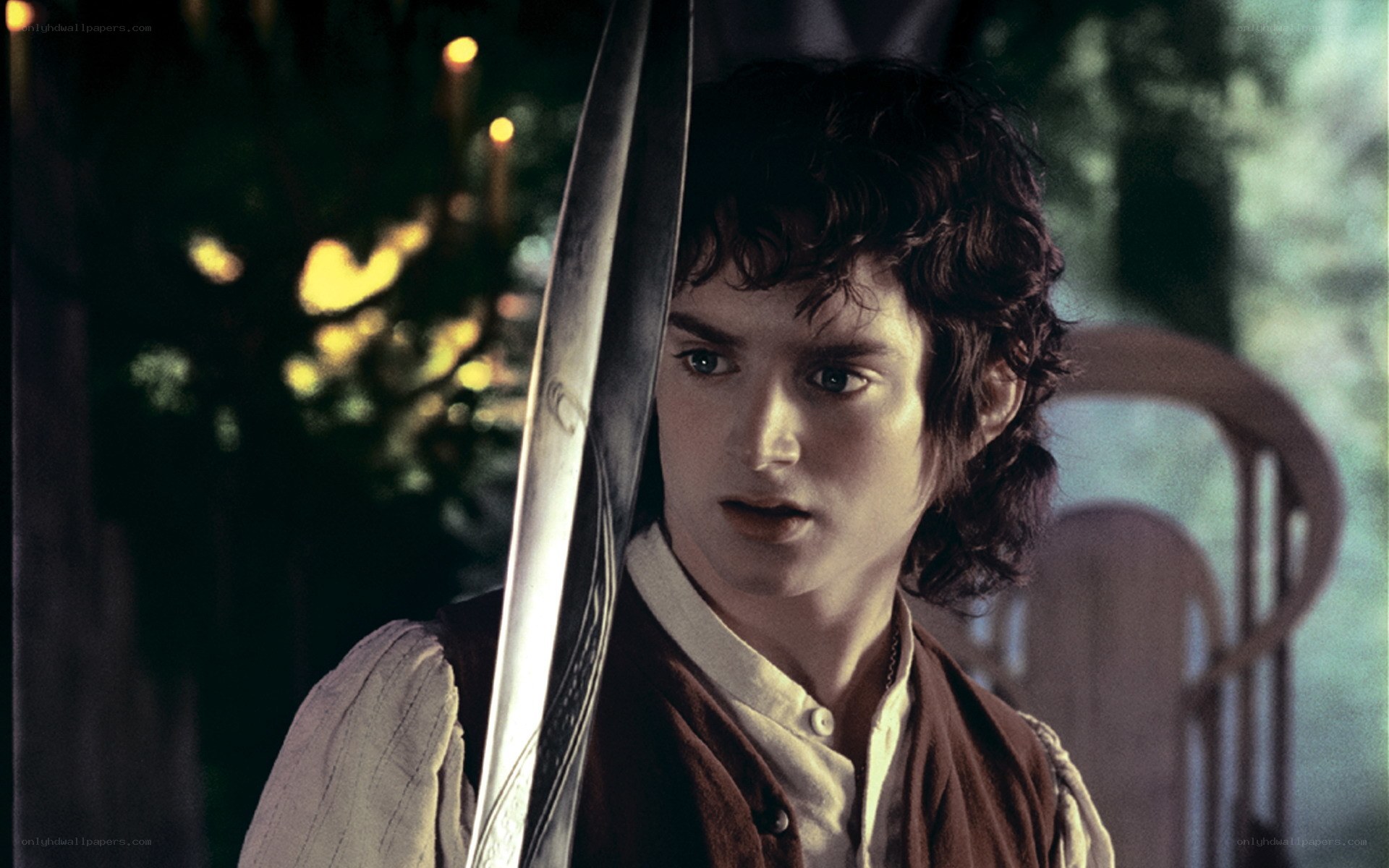 Bilbo Baggins with sword