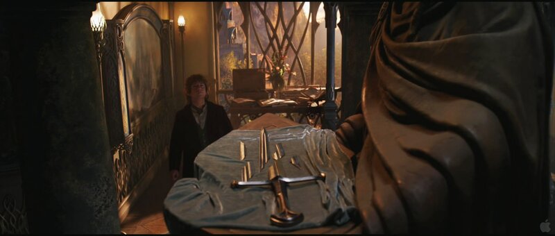 Bilbo in a grand hall