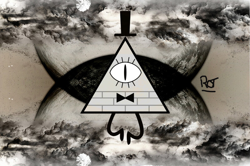 Bill Cipher Character — Black