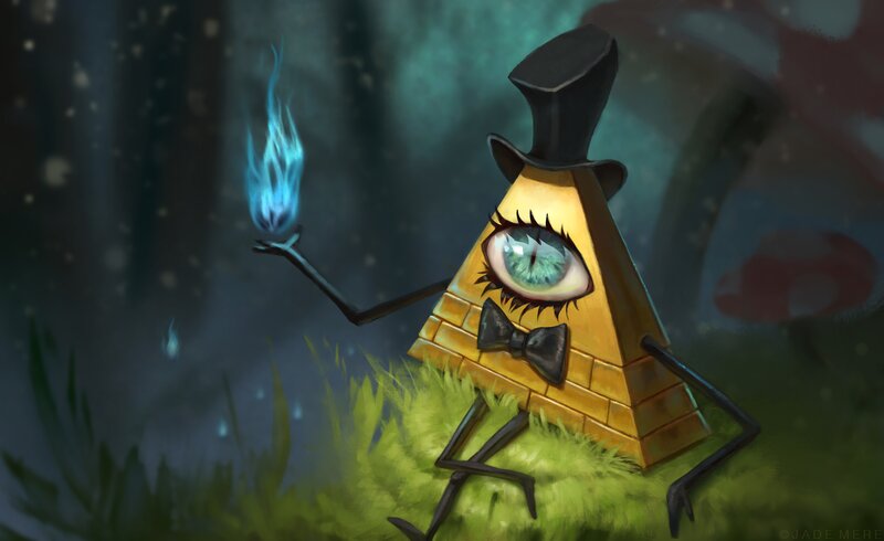 Bill Cipher in Forest