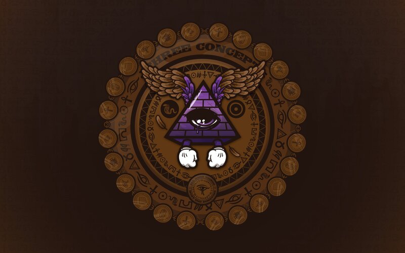 Bill Cipher in the Eye of Providence