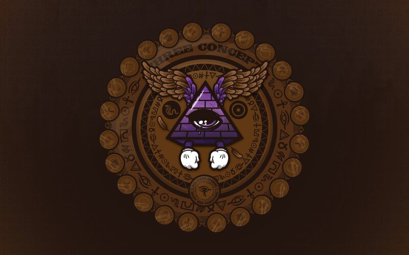 Bill Cipher pyramid symbol