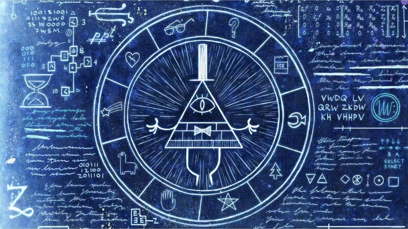 Bill Cipher Triangle — Blue