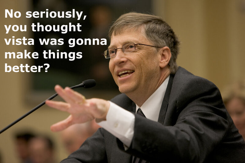 Bill Gates at a hearing