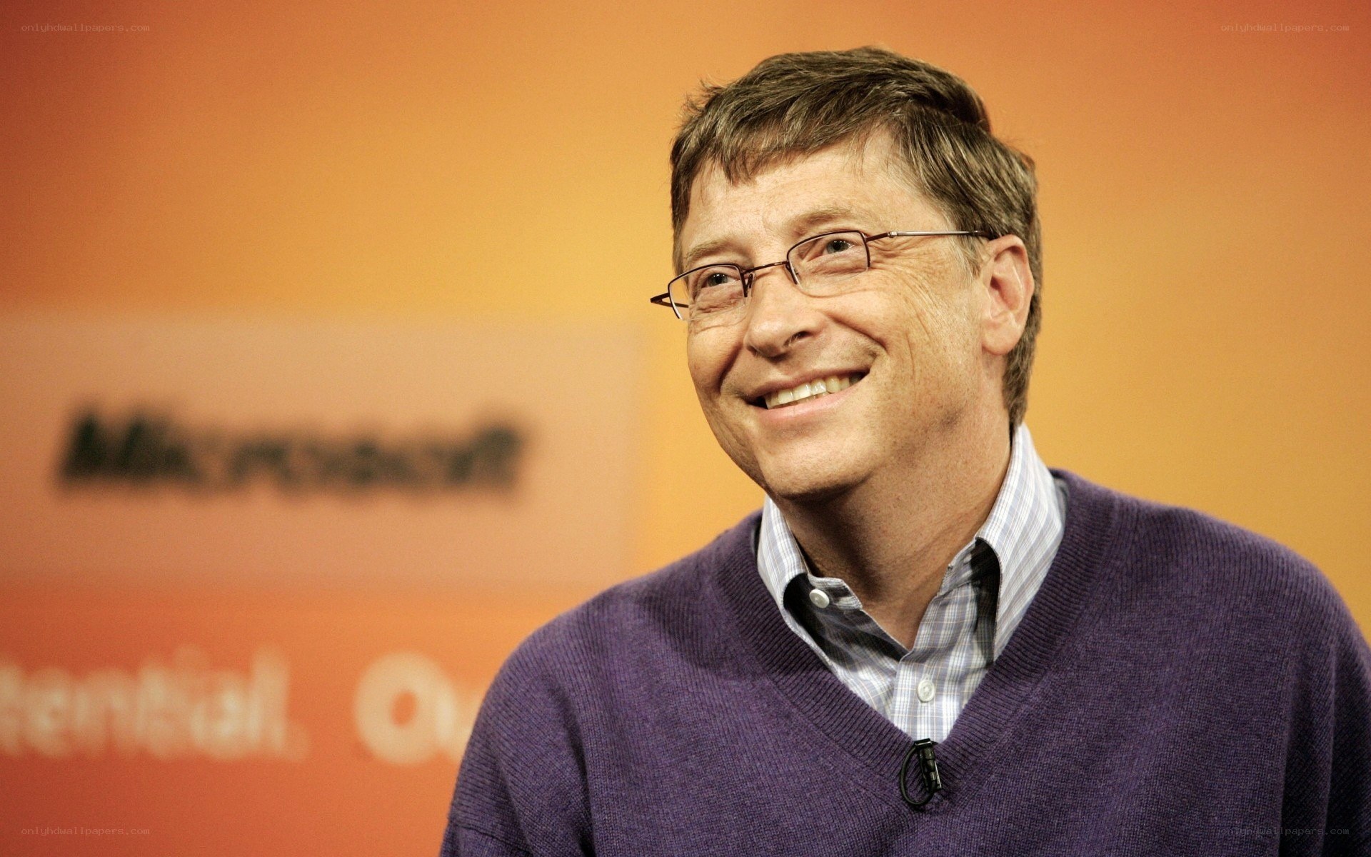 Bill Gates smiling at event