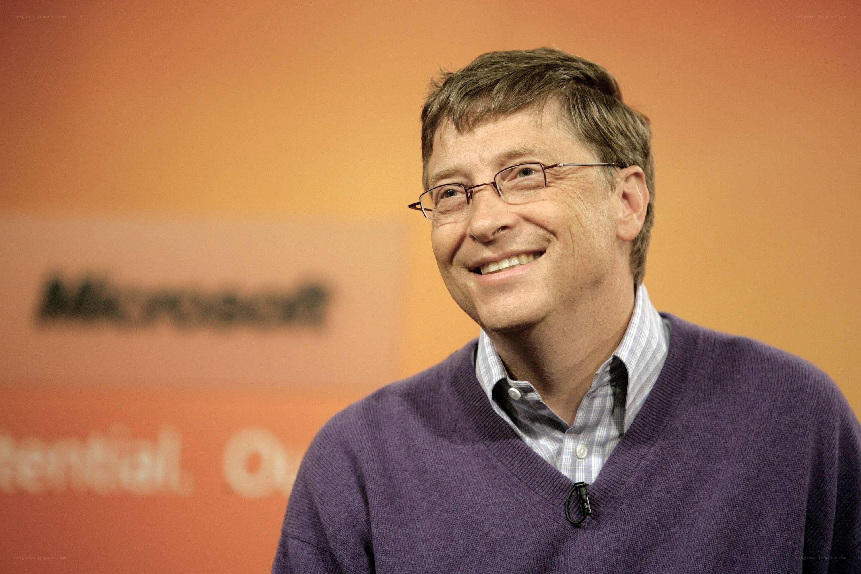 Bill Gates smiling at event