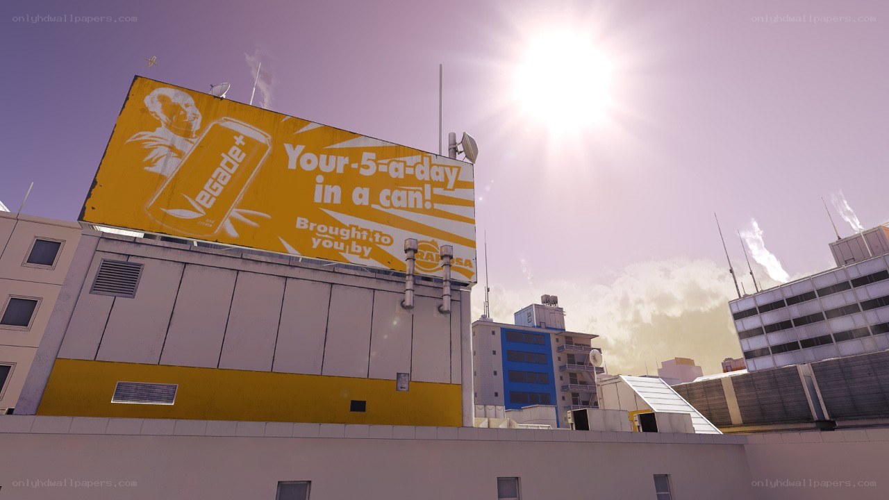 billboard ad in cityscape