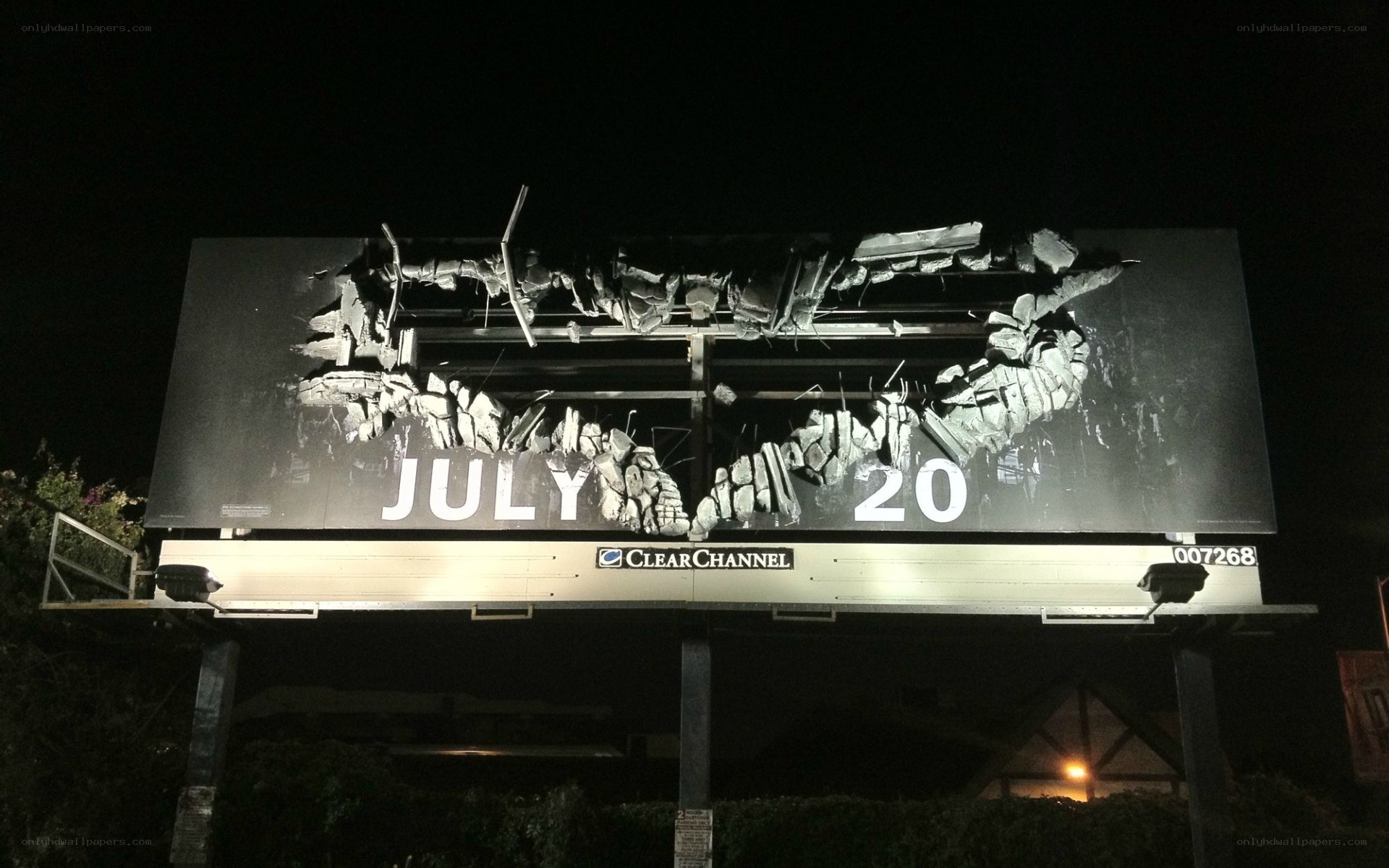 Billboard with July 20 event