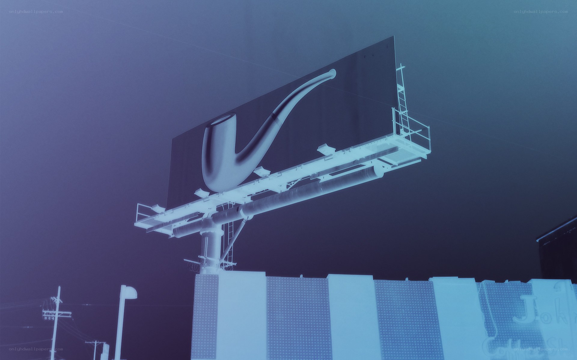 Billboard with pipe image