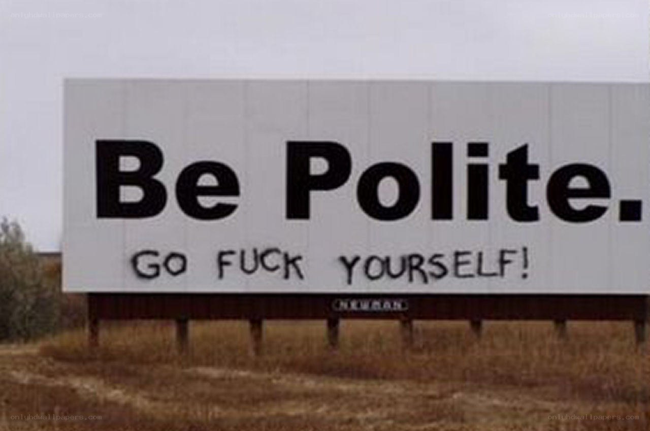 Billboard with profanity