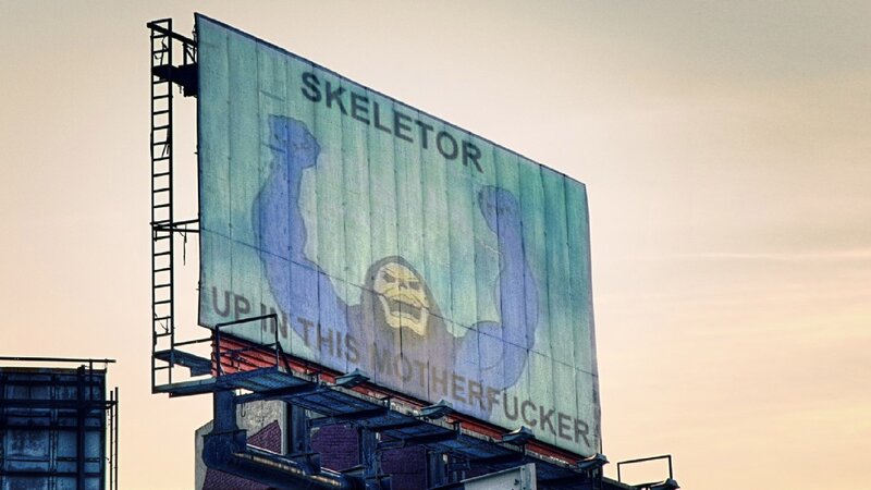 Billboard with Skeleton Graphic